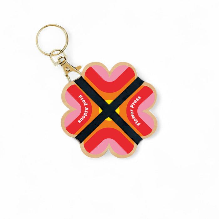 FA X SW Keyring Flower Press
