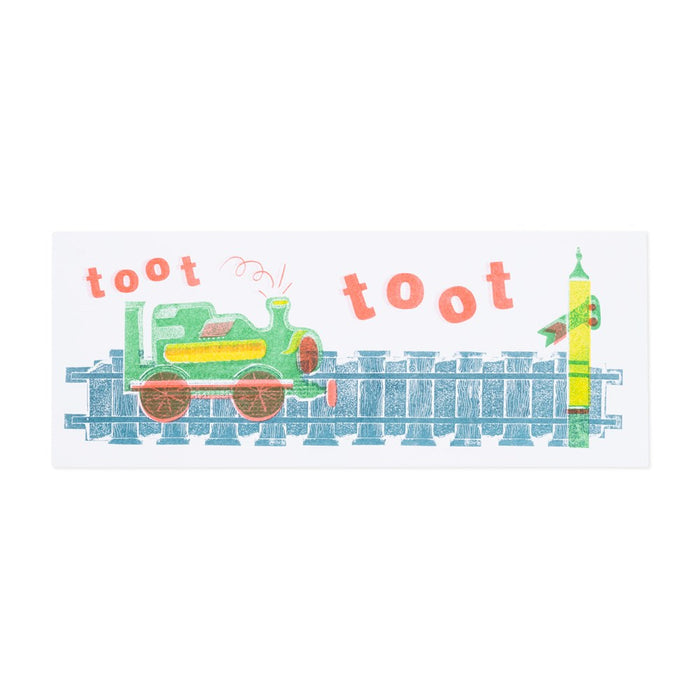 Toot Toot - Risograph Print - Abbie Mooney
