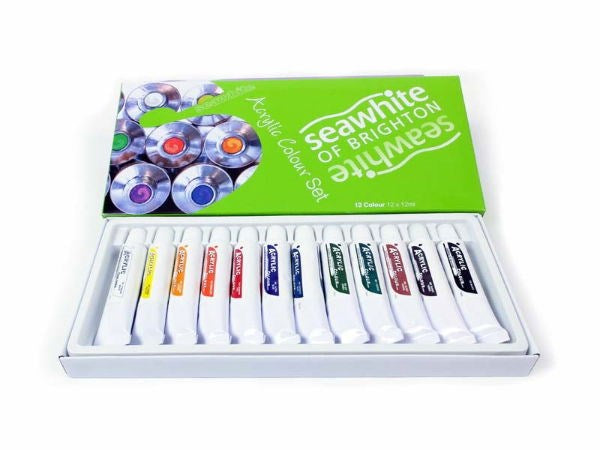 Seawhites Small Acrylic Paint Set 12 X 12ml