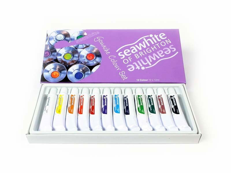 Seawhites Gouache Paint Set 12 X 12ml