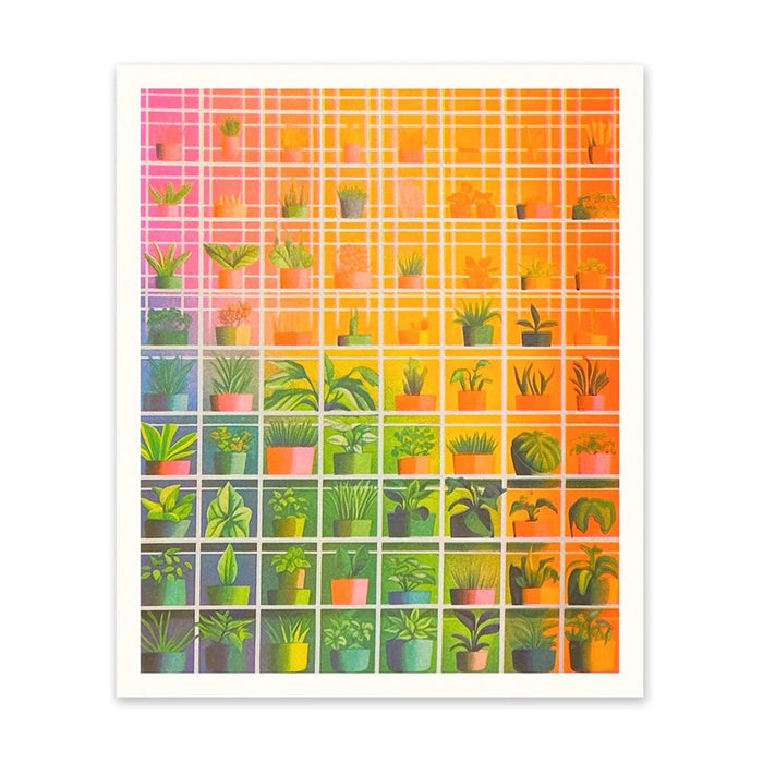 Abstract Glasshouse Riso Print (12x10)