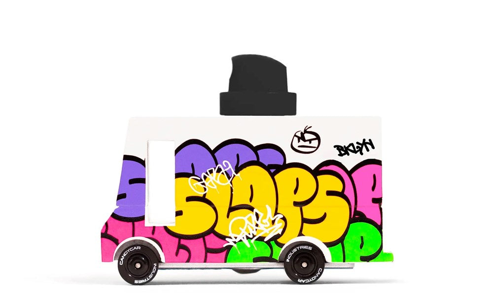 Candyvan - Graffiti Redux - Wooden Diecast Toy Car