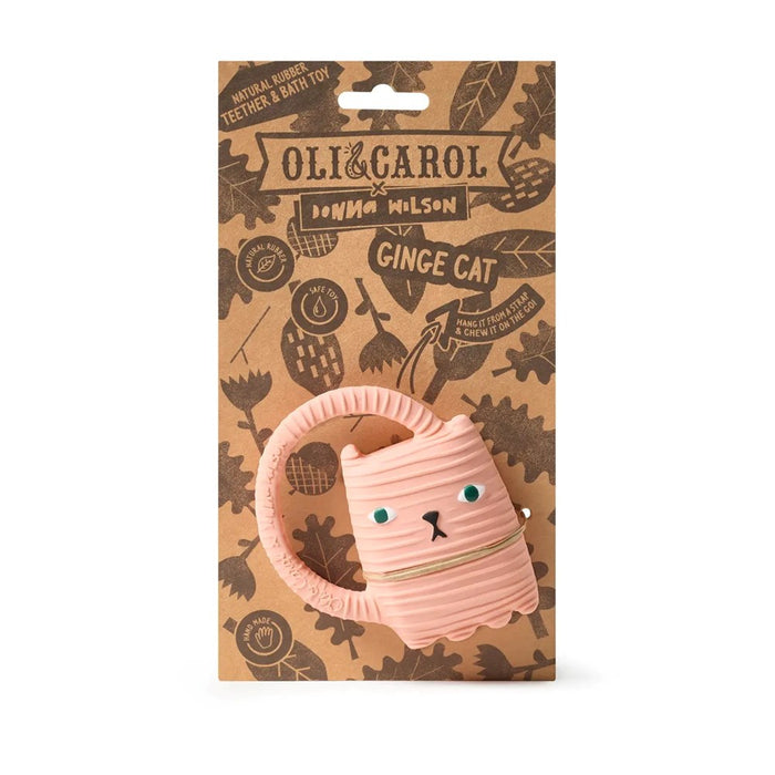 Ginge Cat - Natural Baby Teether Oli&Carol