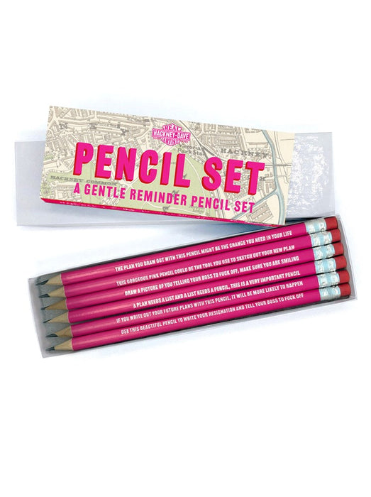 Real Hackney Dave Gentle Reminder Pencil Set