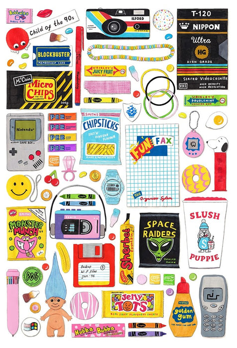 Retro 90's 1,000 Piece Premium Puzzle