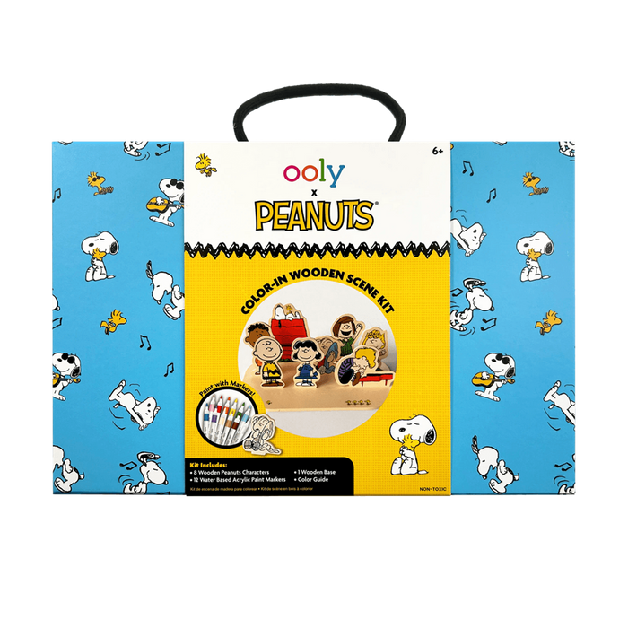 Ooly x Peanuts Color-in Wooden Scene Kit