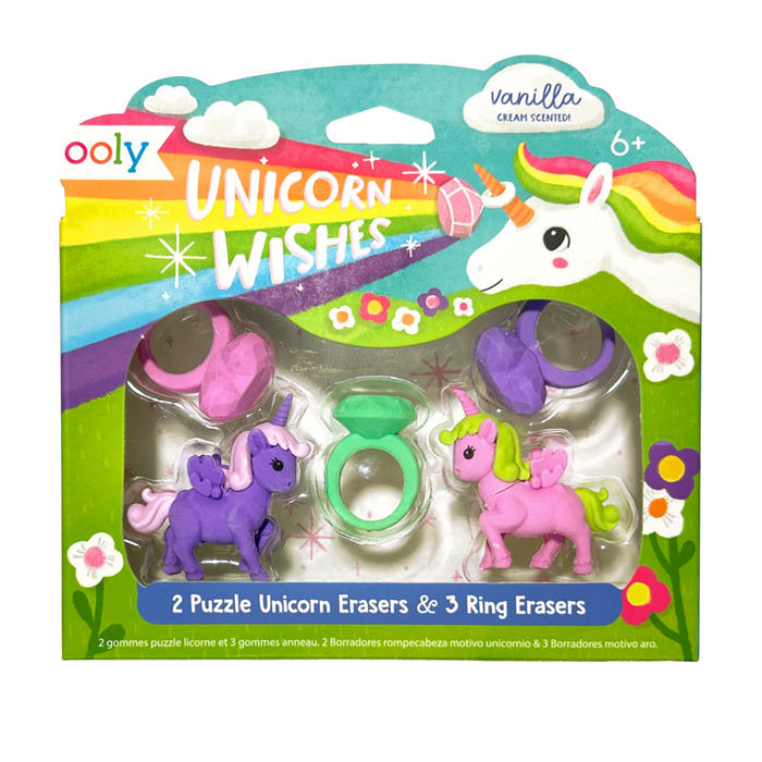 Ooly Unicorn Wishes Scented Erasers- Set of 5