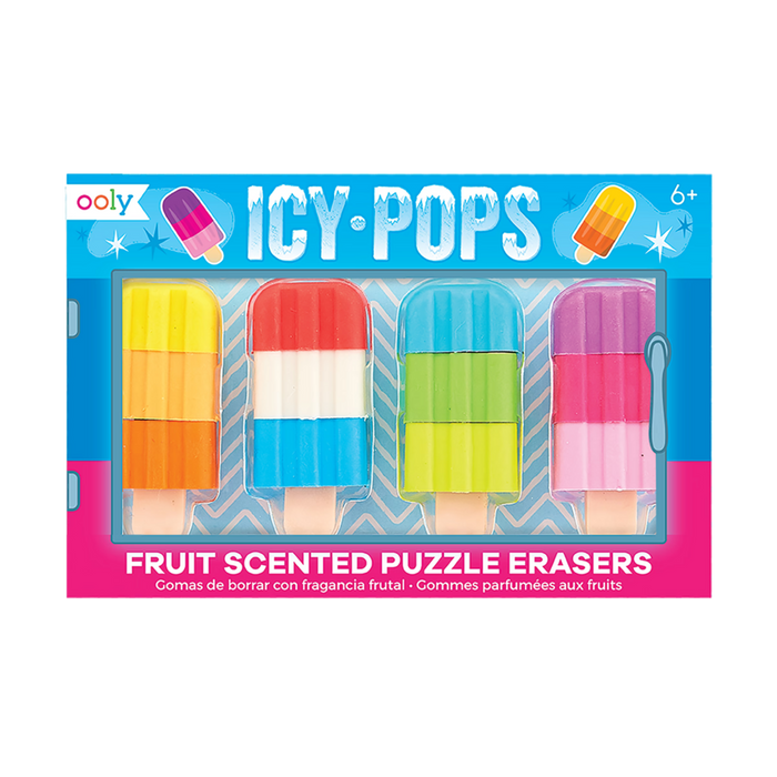 Ooly Icy Pops Erasers - Set of 4
