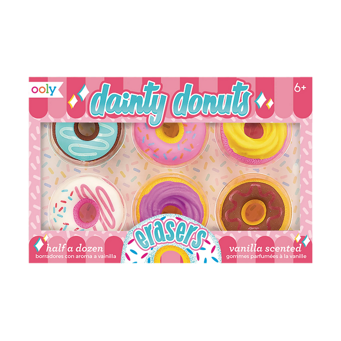 Ooly Dainty Donuts Scented Erasers Set of 6