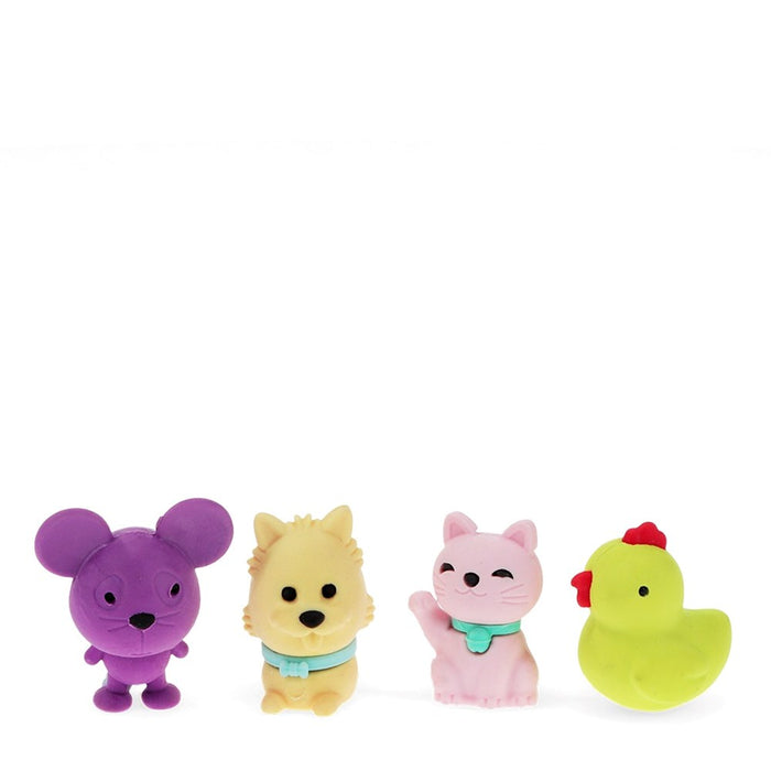 Animal erasers (set of 4) - Medley