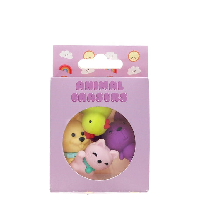 Animal erasers (set of 4) - Medley
