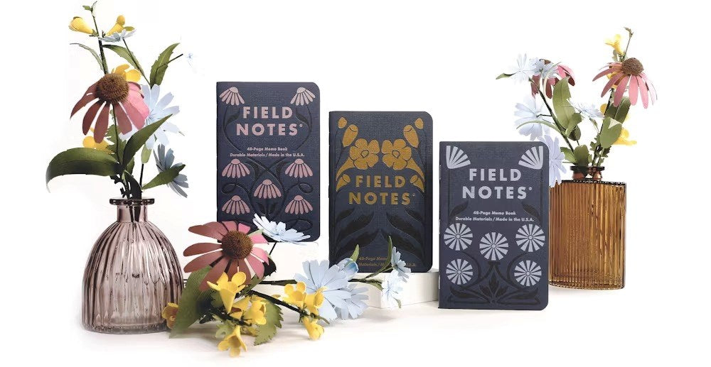 FIELD NOTES Fall Flowers  3-Pack Memo Books Lined