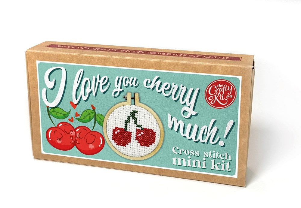 I love you cherry much! Mini Matchbox Cross Stitch Kit