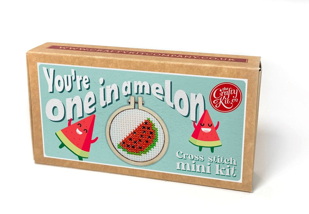 You're One In A Melon Mini Matchbox Cross Stitch Kit