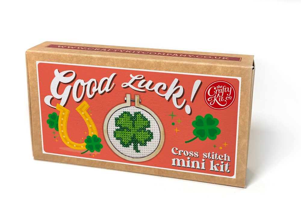 Good Luck Mini Matchbox Cross Stitch Kit