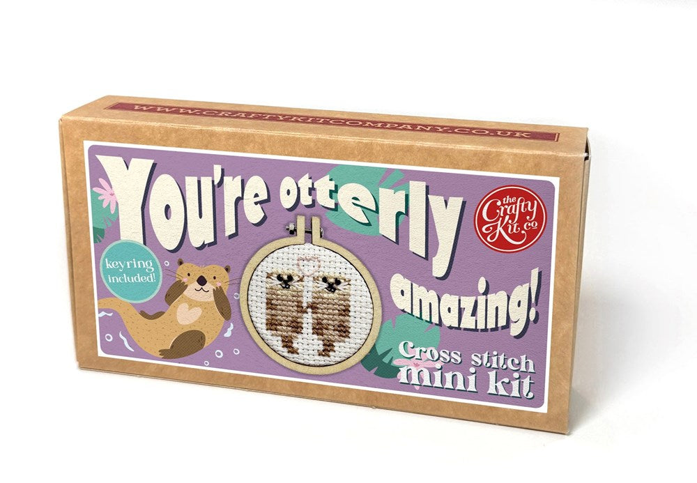 You're Otterly Amazing Mini Matchbox Cross Stitch Kit
