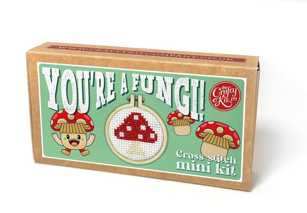 You're a Fungi Mini Matchbox Cross Stitch Kit