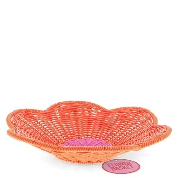Woven plastic basket - Flower