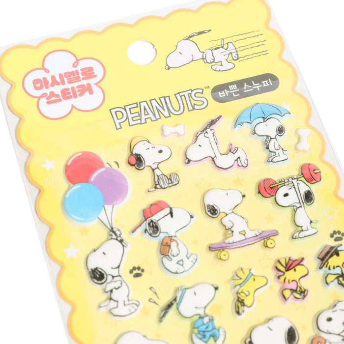 Snoopy Marshmallow Puffy Stickers
