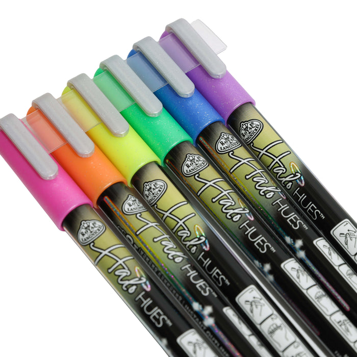 Halo Hues 6pc Outline Marker Set