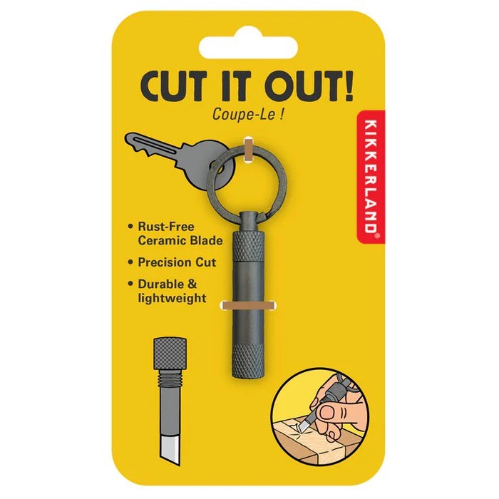 Cut It Out Keyring