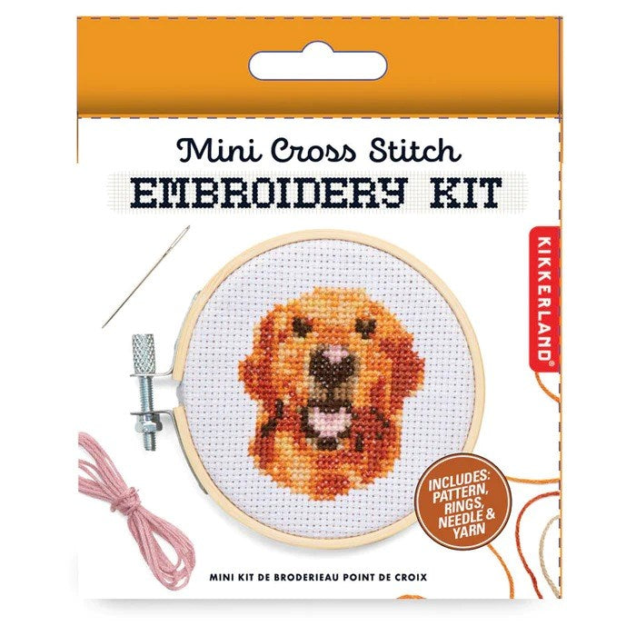 Dog Mini Cross Embroidery Kit