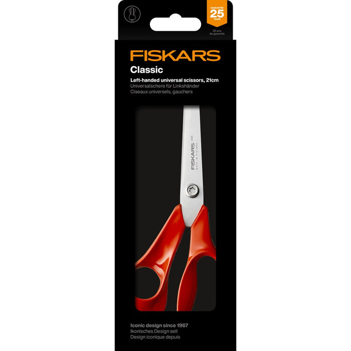Fiskars: Left-Handed Universal Scissors 21cm