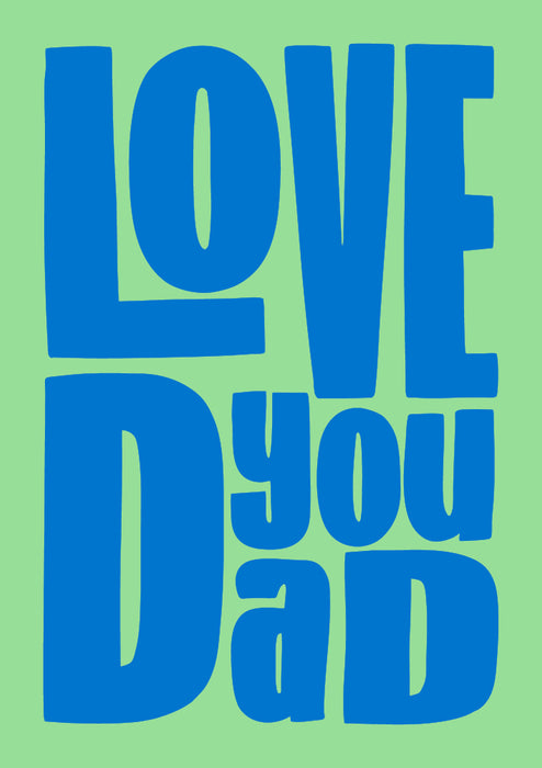 Love You Dad Card