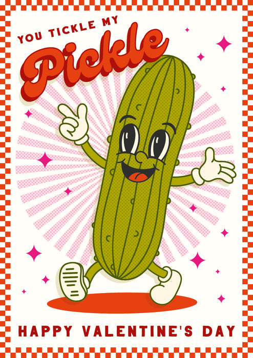 You Tickle My Pickle Valentines Card