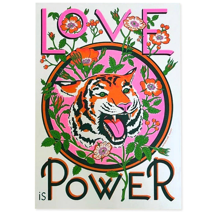 Love Is Power A3 Riso Print