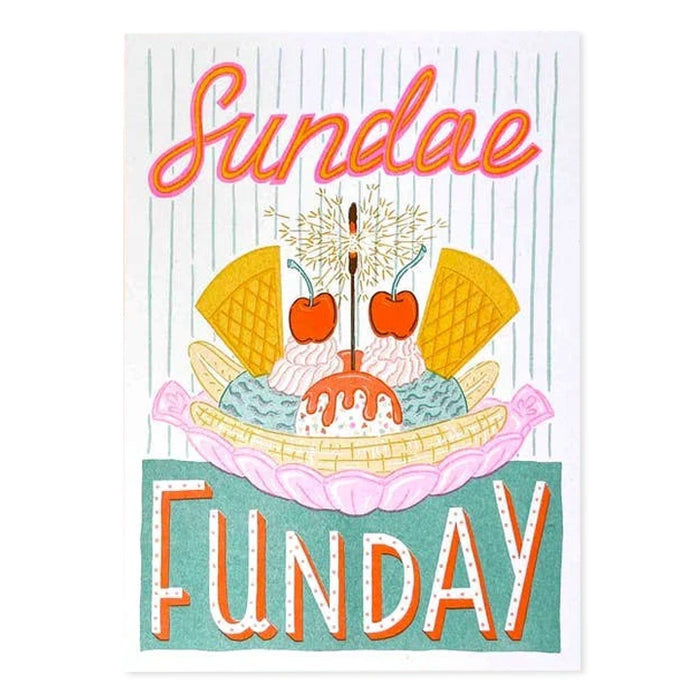 A5 Sundae Funday Riso Print