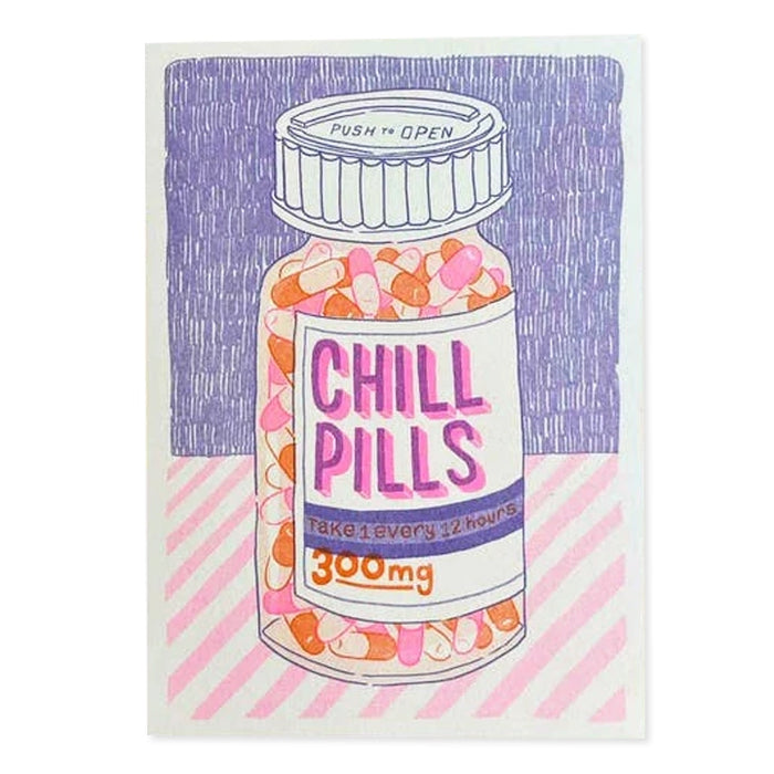 A5 Chill Pills Riso Print