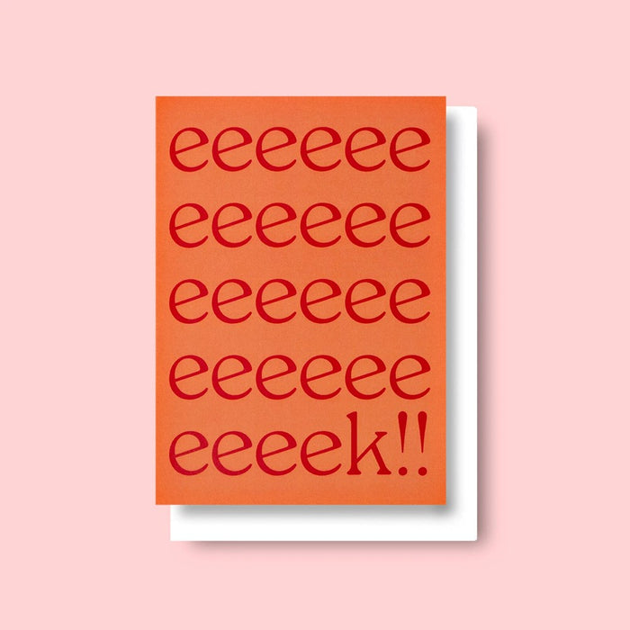 Alphabet Eeek Celebration Card