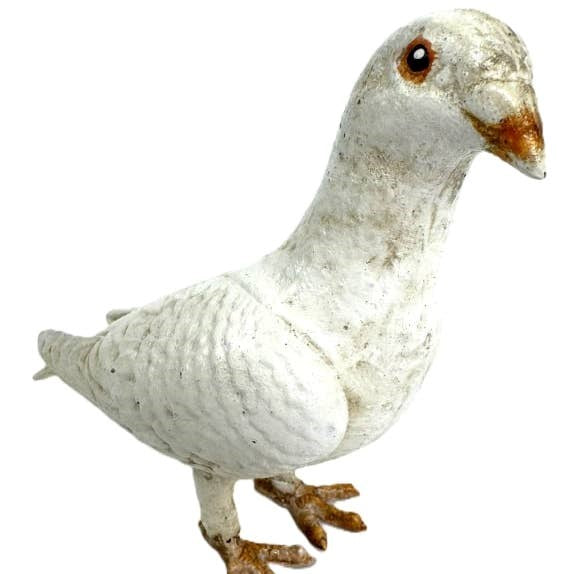 Cast Iron White Dove Figure