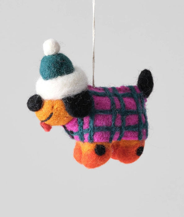 Toots Dog Felt Decoration
