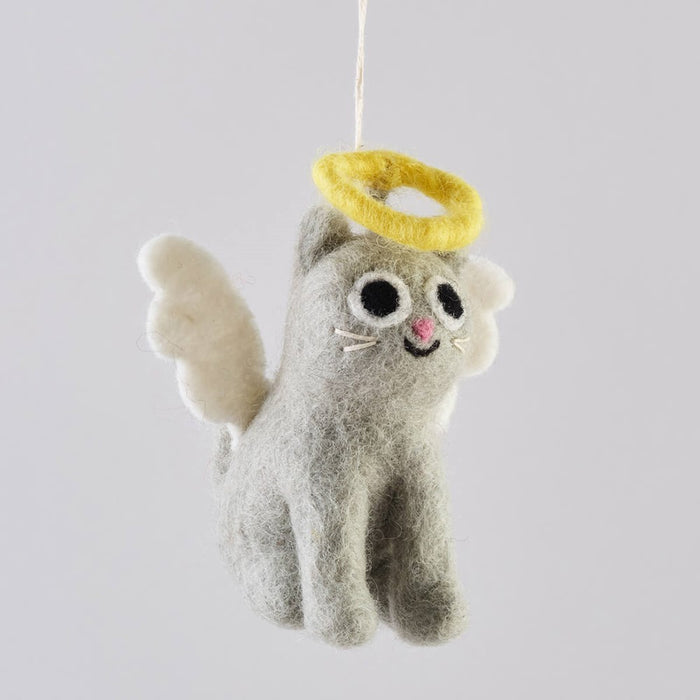 Gabby Angel Cat Felt Decoration