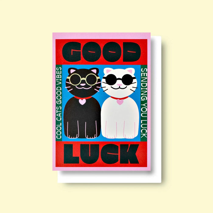Good Luck Cats Card