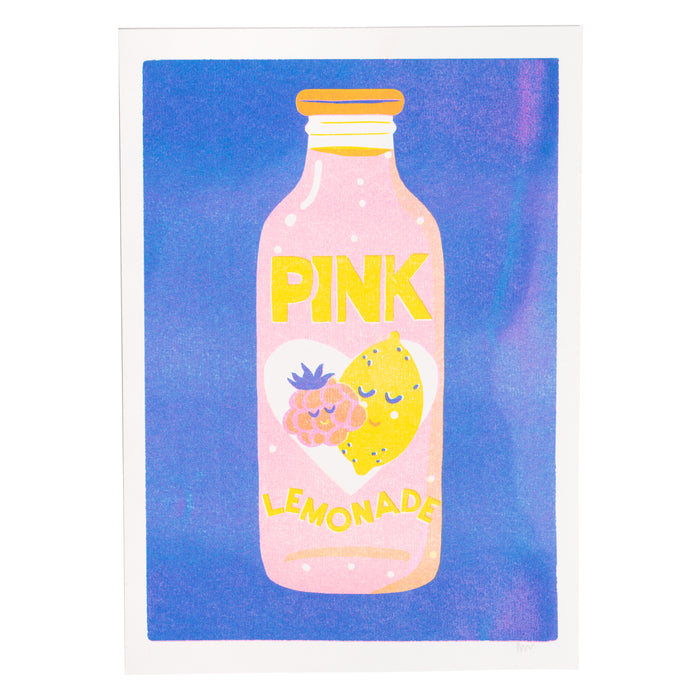 Pink Lemonade Riso Print