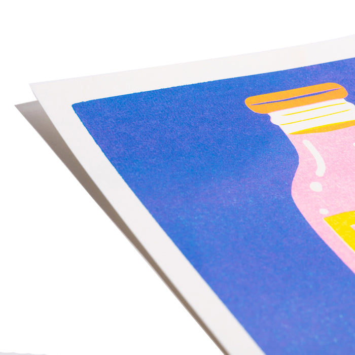 Pink Lemonade Riso Print