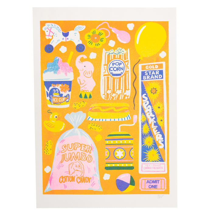 Funfair Riso Print