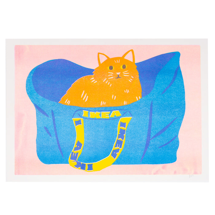 Ikea Bag Ginger Cat Print