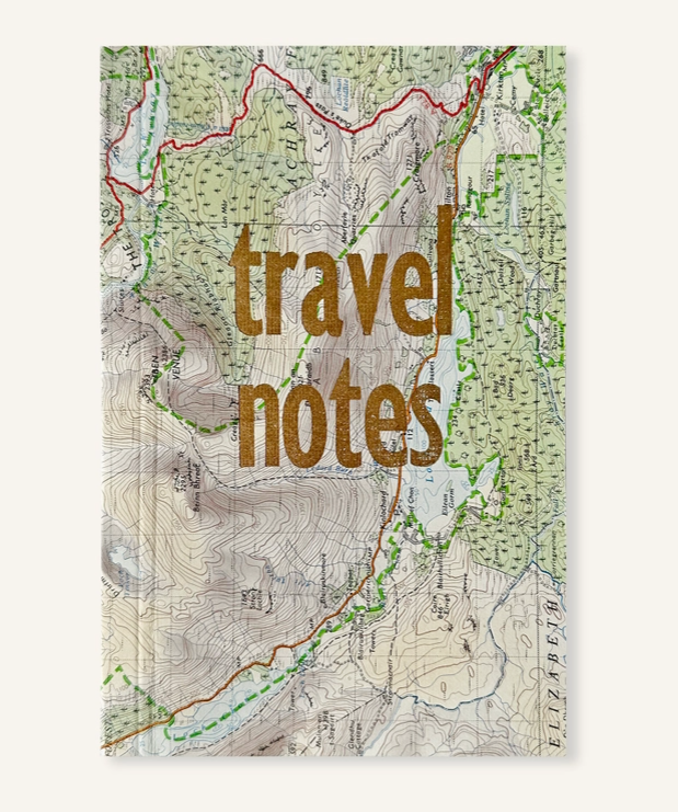 Travel Notes Book Vintage Map Cover — Fred Aldous