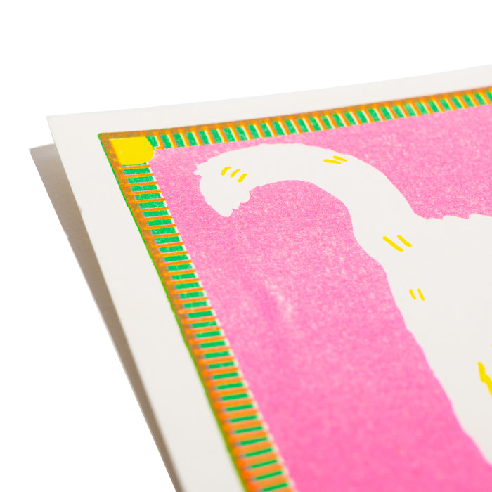 White Cat Mini Print