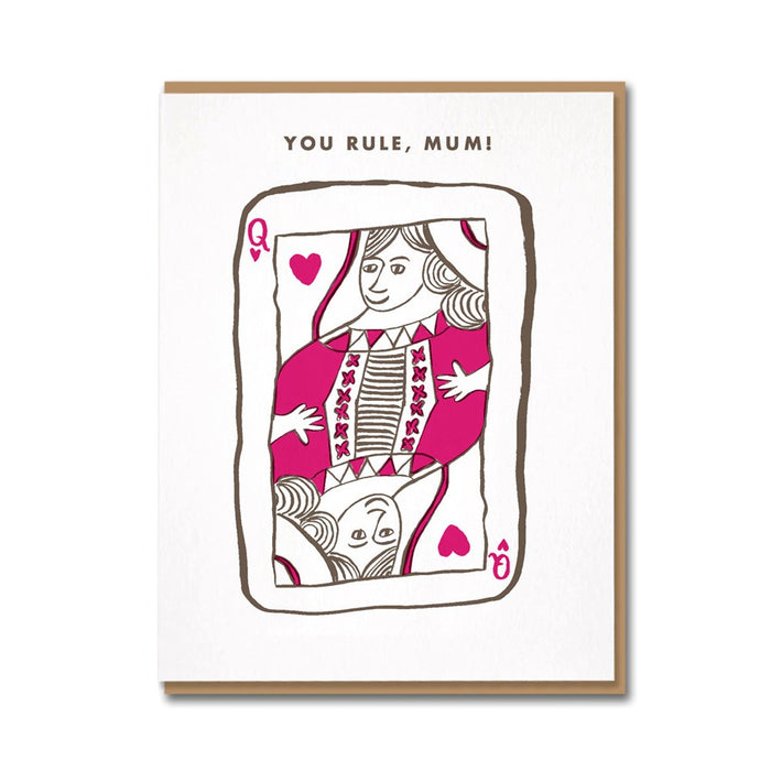 Queen of Hearts Mum Card