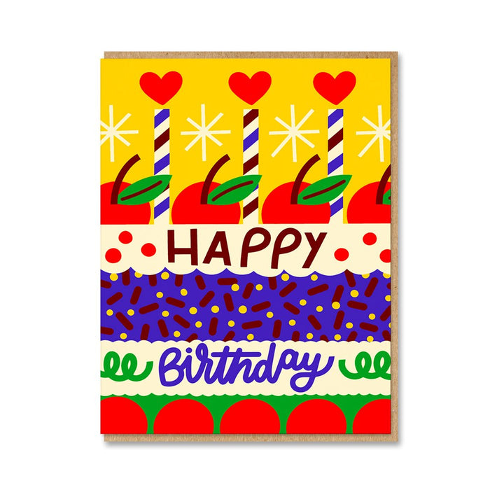 Fruit Cake Birthday Card