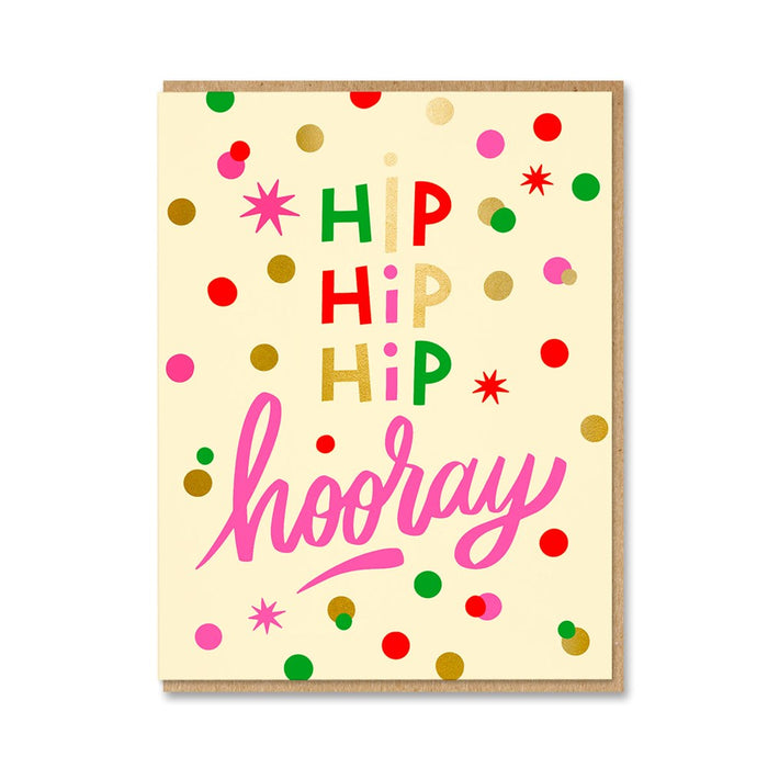 Hooray Confetti Card