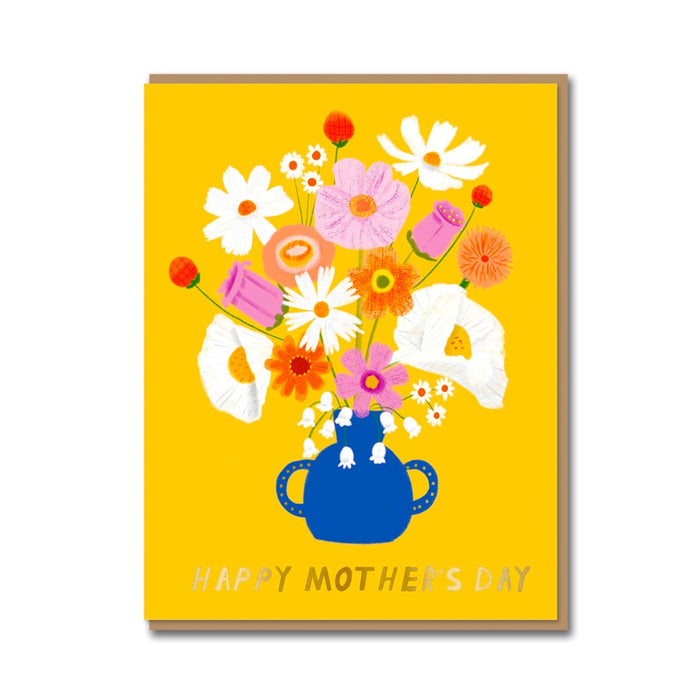 Happy Mother's Day flower Vase Card