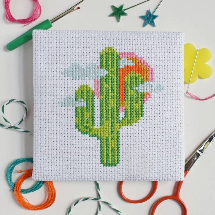 The Make Arcade - Mini Cross Stitch - Cactus