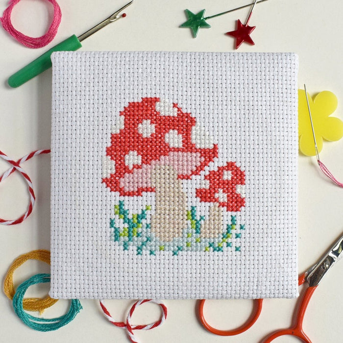 The Make Arcade - Mini Cross Stitch - Toadstool