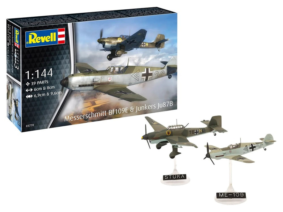 Revell Model Set Messerschmitt BF109E & JU87B Stuka